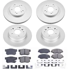 Front and Rear Z17 COATED BRAKE KIT for 2003-2011 Honda Element image 2