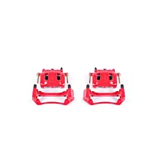 Front RED CALIPER PAIR W/BRKT for 1997-2001 Ford F-150 image 2
