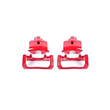 Rear RED CALIPER PAIR W/BRKT for Dodge, Ram and Chrysler image 2
