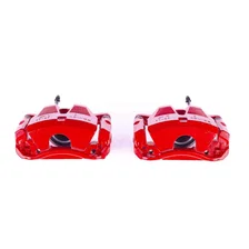 Front RED CALIPER PAIR W/BRKT for 2006-2015 Lexus IS250 image 2
