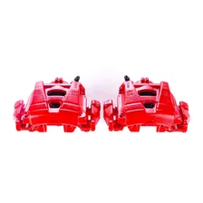 Front RED CALIPER PAIR W/BRKT for Volkswagen and Audi image 2