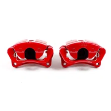 Front RED CALIPER PAIR W/BRKT for 2013-2017 Chrysler 200 and Dodge Dart image 2