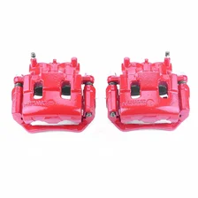 Front RED CALIPER PAIR W/BRKT for 2007-2014 Ford Edge and Lincoln MKX image 2