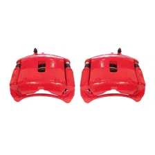Front RED CALIPER PAIR W/BRKT for 1999-2004 Acura MDX and Honda Odyssey image 2