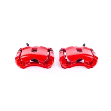Front RED CALIPER PAIR W/BRKT for 2005-2010 Chevrolet Cobalt and Pontiac G5 image 2