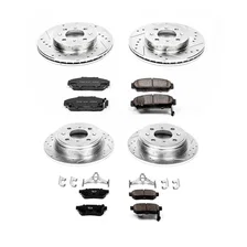 Front and Rear Z23 EVOLUTION BRAKE KIT for 1993-2001 Acura Integra and Honda Civic image 2