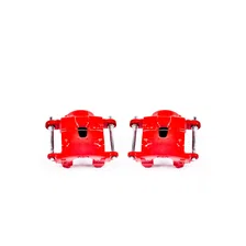 Front RED CALIPER PAIR W/O BRKT for 28 vehicles image 2