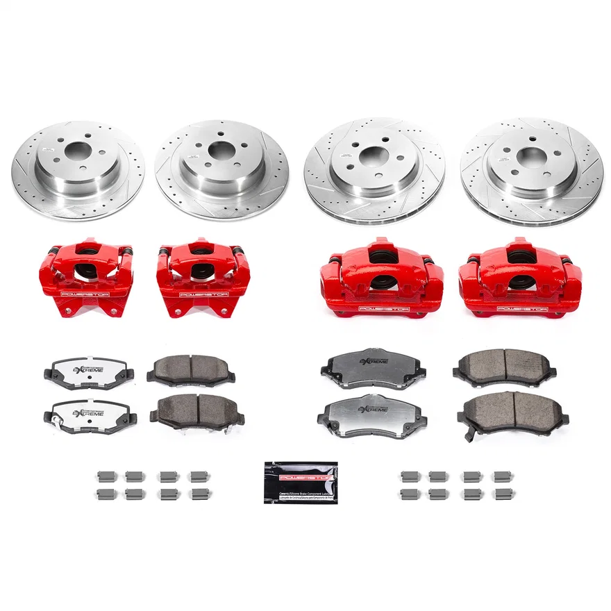 PowerStop BBK-JK-002R, BIG BRAKE CONVERSION KIT for Jeep