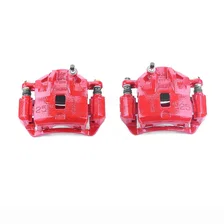 Front RED CALIPER PAIR W/BRKT for Kia and Hyundai image 2