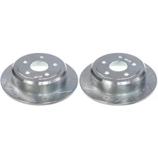 Rear DRILLEDSLOTTED ROTOR PAIR for 2007-2018 Jeep Wrangler and Wrangler JK image 2