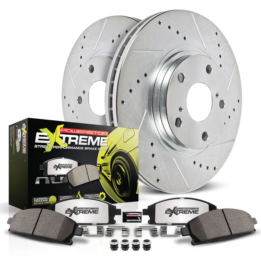 Front Z26 STREET BRAKE KIT for 2018-2022 Genesis G70 and Kia Stinger