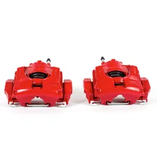Front RED CALIPER PAIR W/BRKT for Ford and Lincoln image 2