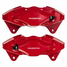 Rear RED CALIPER PAIR W/O BRKT for 2008-2017 Subaru Impreza and WRX STI image 2