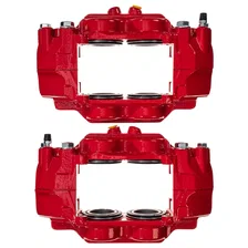 Front RED CALIPER PAIR W/O BRKT for 2015-2024 Lexus GX460 and Toyota 4Runner image 4