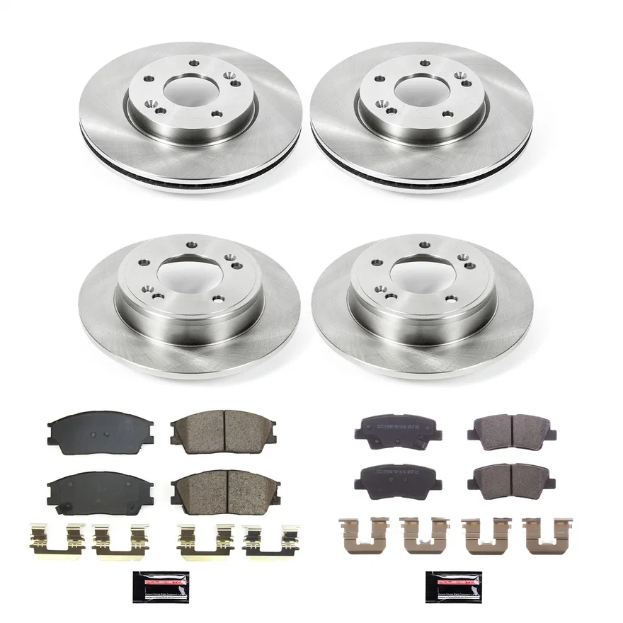 Front and Rear AUTOSPECIALTY BRAKE KIT for 2020-2024 Hyundai Venue and Kia Soul