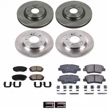 Front and Rear AUTOSPECIALTY BRAKE KIT for 2018-2020 Hyundai Elantra GT image 2
