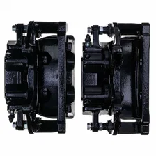 Front BLK CALIPER PAIR W/BRKT for Chrysler and Dodge image 4
