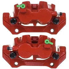 Front RED CALIPER PAIR W/BRKT for 2011-2017 Dodge Durango and Jeep Grand Cherokee image 2