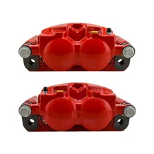 Front RED CALIPER PAIR W/BRKT for 2005-2013 Ford F-250 Super Duty and F-350 Super Duty image 3