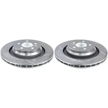 Rear DRILLEDSLOTTED ROTOR PAIR for Dodge and Chrysler image 2
