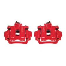 Rear RED CALIPER PAIR W/BRKT for 2003-2014 Toyota 4Runner and FJ Cruiser image 2