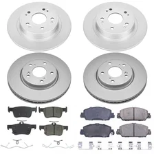 Front and Rear Z17 COATED BRAKE KIT for 2018-2022 Honda Accord image 2