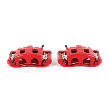 Front RED CALIPER PAIR W/BRKT for Ford and Mercury image 2