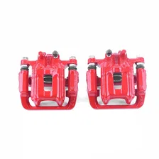 Rear RED CALIPER PAIR W/BRKT for Honda and Acura image 2