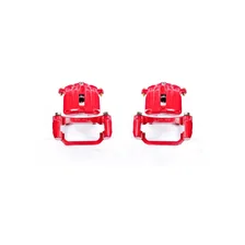 Rear RED CALIPER PAIR W/BRKT for Cadillac, Chevrolet and GMC image 2
