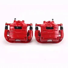 Front RED CALIPER PAIR W/BRKT for Chevrolet and Buick image 2