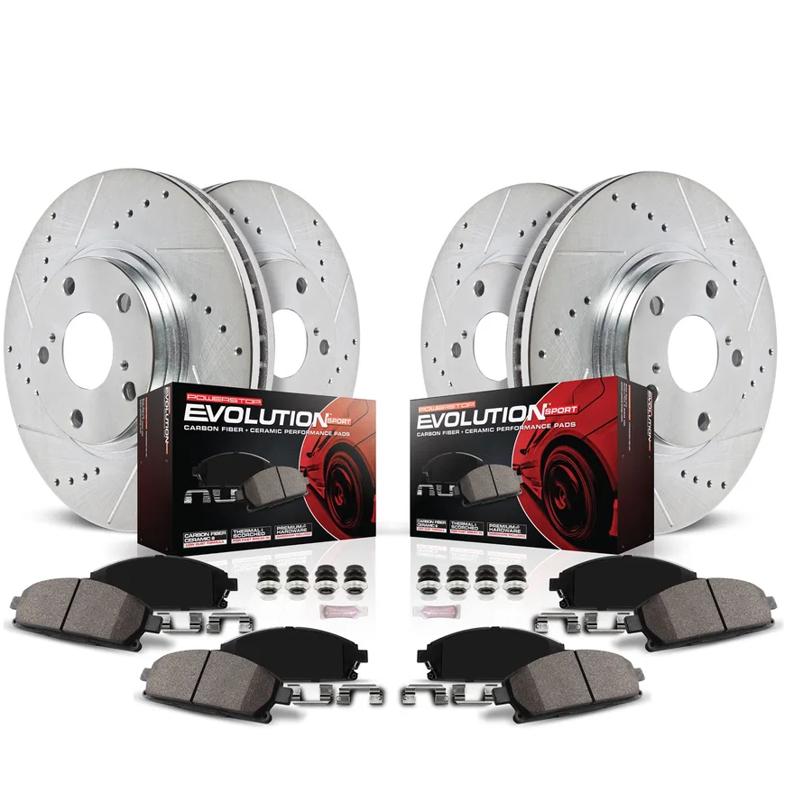 PowerStop K2164, Front and Rear Z23 EVOLUTION BRAKE KIT