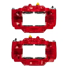 Front RED CALIPER PAIR W/O BRKT for 2000-2007 Toyota Sequoia and Tundra image 5