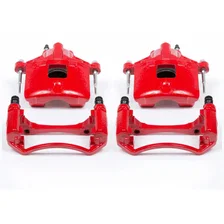 Front RED CALIPER PAIR W/BRKT for 10 vehicles image 2