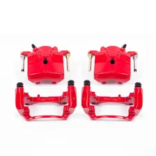 Front RED CALIPER PAIR W/BRKT for Pontiac, Saturn and Chevrolet image 2