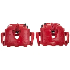 Rear RED CALIPER PAIR W/BRKT for Jeep and Dodge image 3