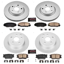 Front and Rear Z17 COATED BRAKE KIT for 2006-2018 Toyota RAV4 image 2