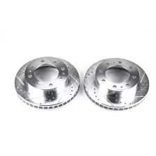 Front DRILLEDSLOTTED ROTOR PAIR for Chevrolet and GMC image 2