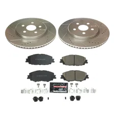 Front Z23 EVOLUTION BRAKE KIT for 2019-2024 Toyota Corolla and Prius Prime image 2