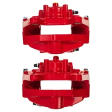 Rear RED CALIPER PAIR W/O BRKT for INFINITI and Nissan image 5