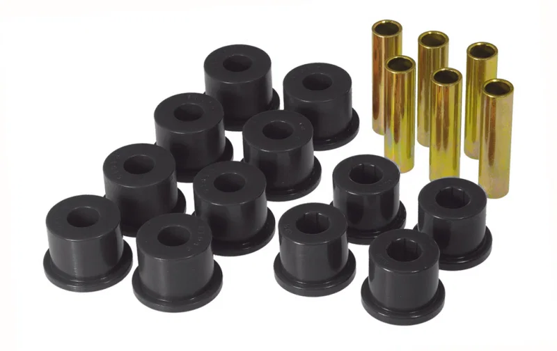 Prothane 7-1054-BL, GM Rear Spring & Shackle Bushings (w/ 1.5in OD Frame Shackle Bush) - Black
