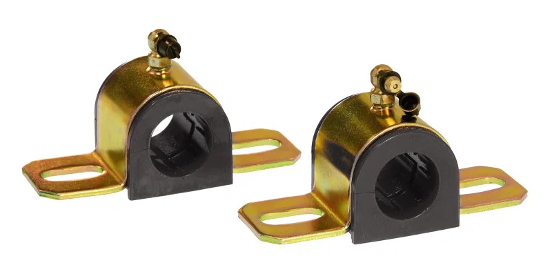 Prothane 19-1221-BL, Universal 90 Deg Greasable Sway Bar Bushings - 1 1/16in - Type B Bracket - Black