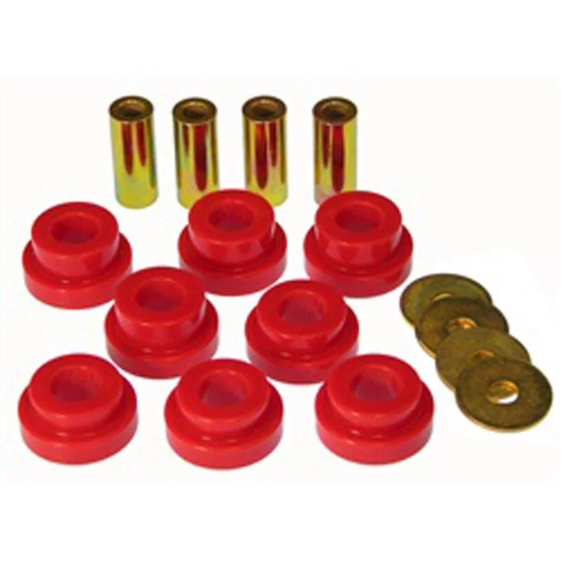 Prothane 7-1614, Chevy Silverado Front Diff Carrier/Support Bushings - Red