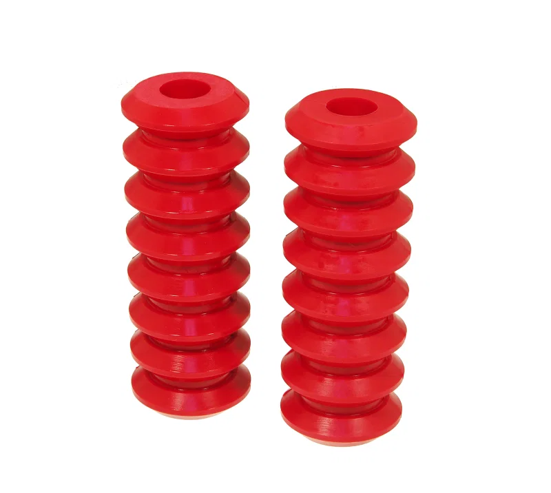 Prothane 19-1705, Universal Coil Spring Inserts - 10.5in High - Red
