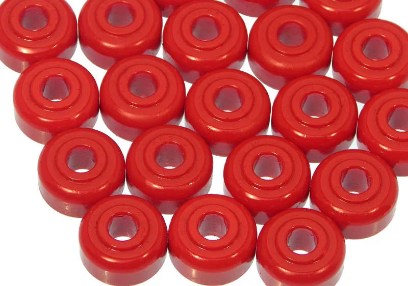 Prothane 19-1816, Universal End Link Bushings - 5/8 x 1.15in OD x 3/8in ID - Red