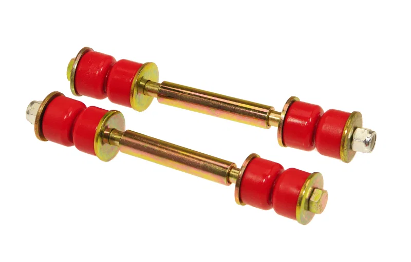 Prothane 19-424, Universal End Link Set - 4 5/8in Mounting Length - Red
