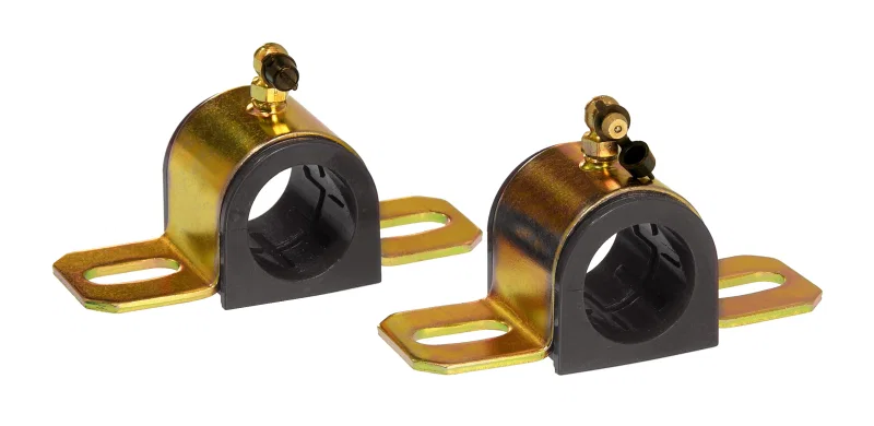 Prothane 19-1219-BL, Universal 90 Deg Greasable Sway Bar Bushings - 31MM - Type B Bracket - Black