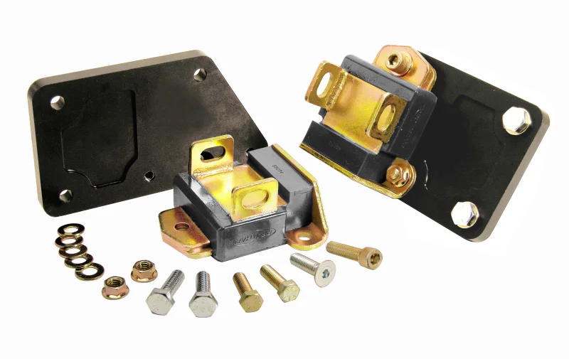 Prothane 7-519-BL, Chevy LS1 Motor Mount Adapter Kit - Black