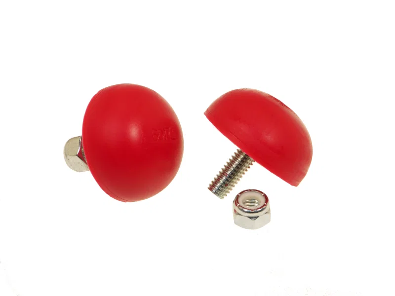Prothane 19-1315, Universal Bump Stop 11/16X1 5/8 Dia Btn - Red