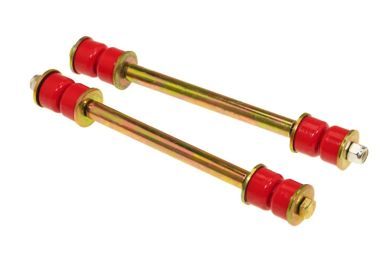 Prothane 19-419, Universal End Link Set - 7 3/8in Mounting Length - Red
