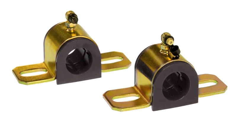 Prothane 19-1215-BL, Universal 90 Deg Greasable Sway Bar Bushings - 27MM - Type B Bracket - Black